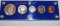 U S Proof Set: 1953, Uncirculated in blue Capital Holder