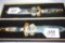 Lot of 2 Fixed Blade Fantasy Knives: Decorated Mermaid & Princess