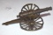 Shootable Mini Brass Cannon 7 1/2 in overall