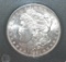 US Morgan Silver Dollar, 1881-S Bright Mirror Shine with Toning to rim