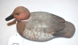 Carved Canvasback Hen Decoy by Don Zeug, PSWA Decoy Show in San Diego 3.75 in x 7.75 in long
