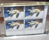 Migratory Bird Hunting Stamps Plate Block of 4, Unused; Ross' Geese RW-44, 1977-78 Hunting Season