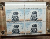 Scarce Migratory Bird Hunting Stamps in Plate Block of 4, Never Used, Lab with Duck RW-26 1959-60