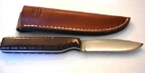 Custom ANZA Fileblade Knife, Fixed Blade, Full Tang, marked ANZA USA 