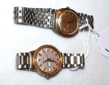 Two Timex Watches, one Electric, one dustless, Water less both Stainless Steel
