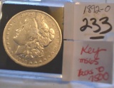 1892-O Key Date US Morgan Silver Dollar, This year books to $7500 in MS 65 See photos