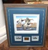 1987-88 Federal Duck Stamp Print by Arthur G. Anderson, Gold Medallion Edition, Ltd. Ed, Gold Medall