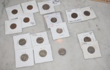 Grouping:US Coins to include: St.Liberty Quarter, no date, 1923, 1941 Mercury dimes, 1941 Jef. Nicke