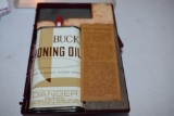 Buck Knife Vintage Honing Kit with Sharpening stones & Oil