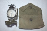 Rare Military Wartime Compass Manufacture by Brunson Instruments, Kansas City, MO