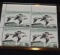 Migratory Bird Hunting Stamps Plate Block of 4, Unused; Canvasback Ducks
