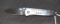 HK Folding Knife with Pocket Clip, Lanyard hole, 440C Stainless, black finish
