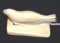 Vintage Custom carved Seal of Marine Walrus Ivory 2 3/4 inch long Signed by artist Lewis Immingan