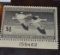 RW-14; 1947-48 Snow Goose Single Bird Hunting Stamp, Rare to find in this condition