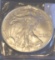 2002 American Eagle Silver dollar, 1 oz Fine Silver ; Unc.