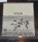 Migratory Bird Hunting Stamp 1945-46 RW 12 Shoveler Ducks Flying from top section of a plate