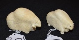 Carved Eskimo, Inuit Ivory Musk OX by artist Norbert Thomas 3.5-4