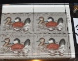 RW-48 1981 Us Dept of Interior Migratory Bird Hunting Plate Block of 4 Ruddy Ducks