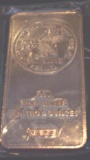 10 Troy Oz. .999 Fine Silver Tri State Refining & Investment Bar; Eagle, God Bless America