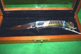 Custom Buck Knife Made by Leroy Remer, custom knife maker for Buck