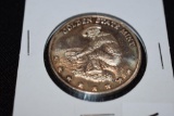 Golden State Mint, with Gold Miner, One Troy Oz .999 Fine Silver