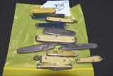 Large Grouping of Misc. Vintage Pocket Knives; 12 pcs, some with Advertising