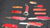 Grouping of Misc Multi Tool/ Camp Knives 11 pieces