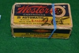 Vintage Western .25 auto Cartridges 17 cartridges, Lubaloy