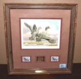 Limited Edition Litho:Kansas 1987 Green WingTeal by Guy Coheleach; # 966/2500 Medallion Edition