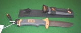 Gerber Survival Knife, Bear Grylis, with Fire Starter, Whistle, Knife Sharpener & signals & Sheath