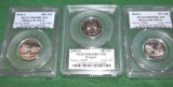 PCGS Certified PR69 DCAM, Minnesota and Wisconsin Silver Quarters and