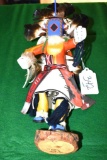 Authentic Dancing Blue Head Kachina Doll