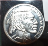 Las Vegas Indian Head Coin with Buffalo on Reverse .999 Fine Silver, 1 Troy Oz, Bright Mirror Shine