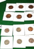 Grouping of US Vintage Coins: 1936-1943S Buffalo and Jefferson Nickels, 1776-1976 Comm.Quarters