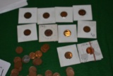 Lot of 60 US Pennies, Mostly Wheat Back Cents and a 1907 Indian Head Cent