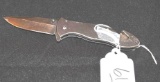 440 Stainless Folding Knife with Seat Belt Cutter 8 1/4 in overall