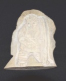 Fossilized BoneEskimo Carving 8.5