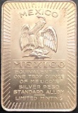 Equivalent to One Troy Ounce of Mexico's Silver Peso Standard Alloy Limited Minting