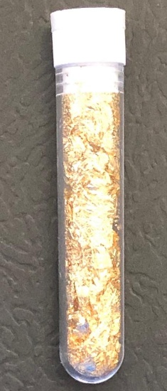 14-24 Karat Gold Flakes in tube