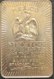 Equivalent to One Troy Ounce of Mexico's Silver Peso Standard Alloy Limited Minting