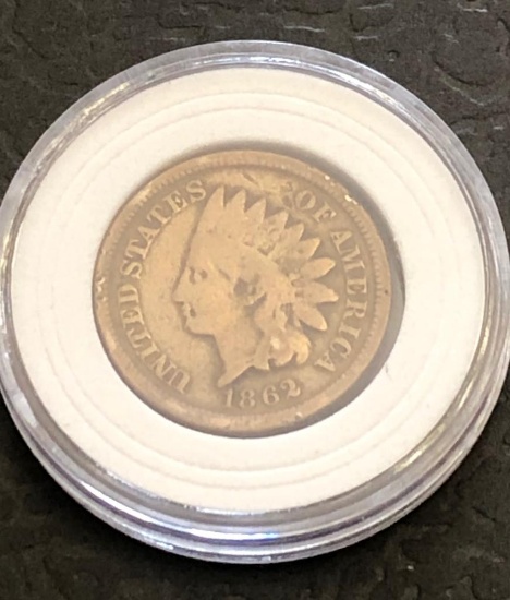 1862 Indian Head Penny