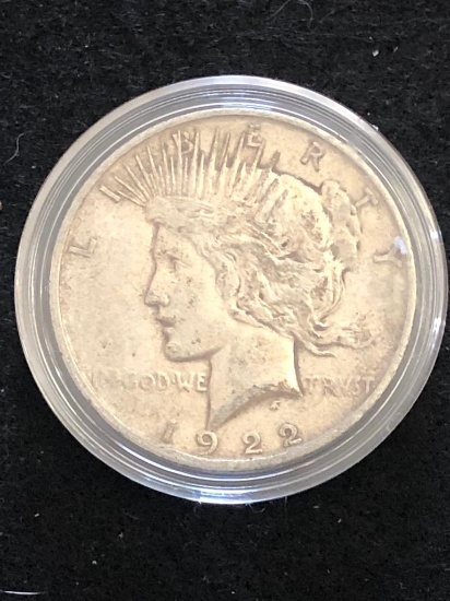 1922D Silver Peace Dollar