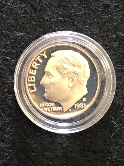 1981 S Dime Proof