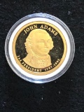 JOHN ADAMS: PRESIDENTIAL $1 PROOF