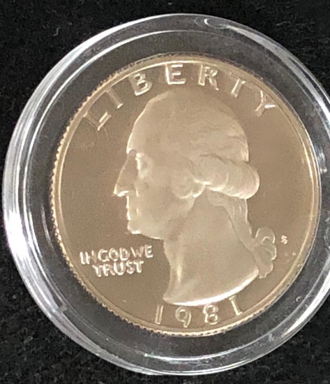 1981S PROOF QUARTER