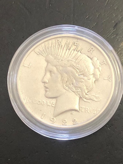 1922D Silver Peace Dollar