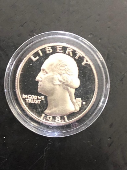 1981S PROOF QUARTER