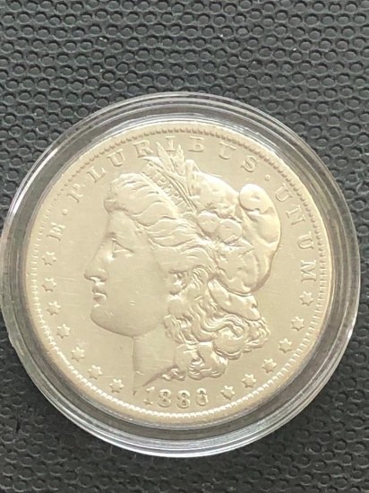 1886O Morgan Silver Dollar