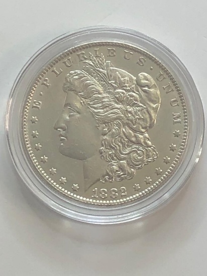 1882 Morgan Silver Dollar