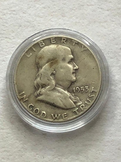 1953D Benjamin Franklin Half Dollar